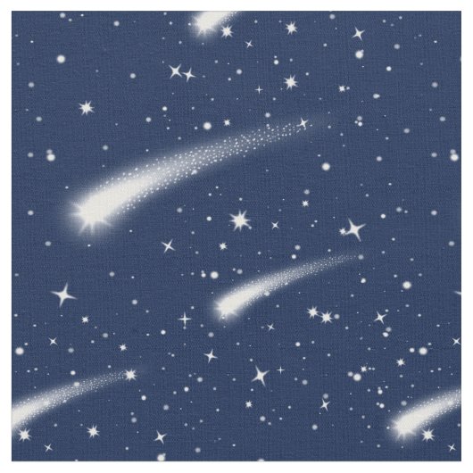 流れ星　流星群　生地　ハギレ ファブリック (クローズアップ)