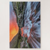 流れ流れ秋 | Glacier National Park Montana ジグソーパズル (縦)