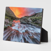 流れ流れ秋 | Glacier National Park Montana フォトプラーク (側面)