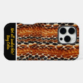 流れ素晴らしる蛇皮の模様 iPhoneケース (裏面横)