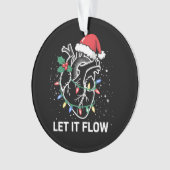 流れ解剖学ハート心ナースサンタハット オーナメント (正面)