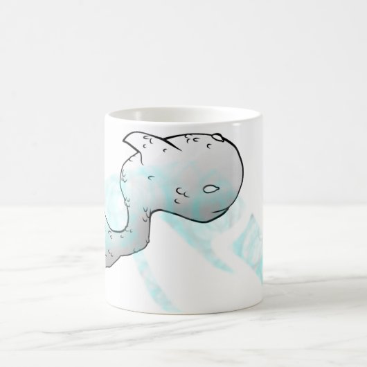 流れ賛美色 コーヒーマグカップ (中央)