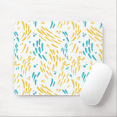流れ込みターコイズと黄色 マウスパッド (マウス)