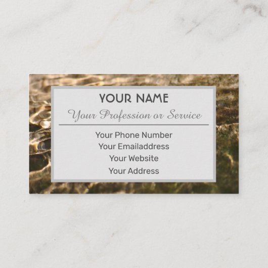 流エレガント流デザインの澄ん名刺 名刺 (裏面)