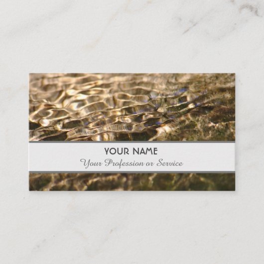 流エレガント流デザインの澄ん名刺 名刺 (正面)