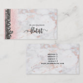 流エレガント虫デザイン 名刺 (正面/裏面)