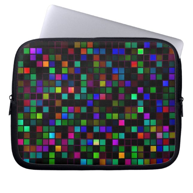 流カラフル星群 ラップトップスリーブ (正面)