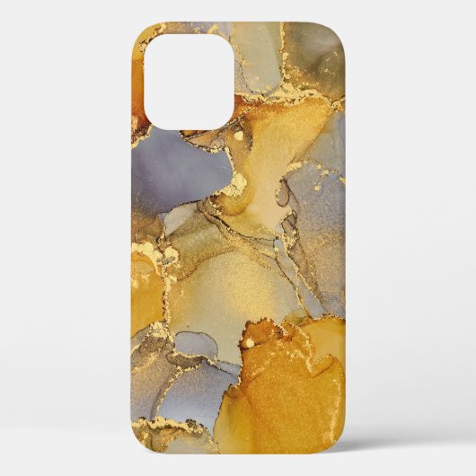 流カラフル流：動きの金属渦巻き Case-Mate iPhoneケース (裏面)