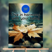 流パーソナライズされた離れの上の アクリルサイン (ニュートラル)