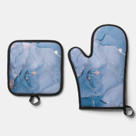 流モダン流芸術 鍋つかみ&鍋敷きセット