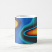 流体およびイン鮮やかク流クラシックマグカップ コーヒーマグカップ (中央)