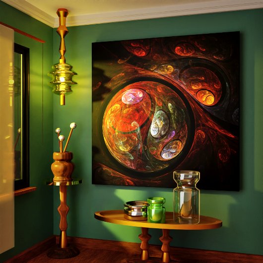 流体つながり抽象芸術アートキャンバスプリントプリント キャンバスプリント