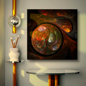 流体つながり抽象芸術アートキャンバスプリントプリント キャンバスプリント