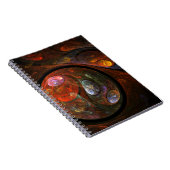 流体つながり抽象芸術アートノートブック ノートブック (右側)