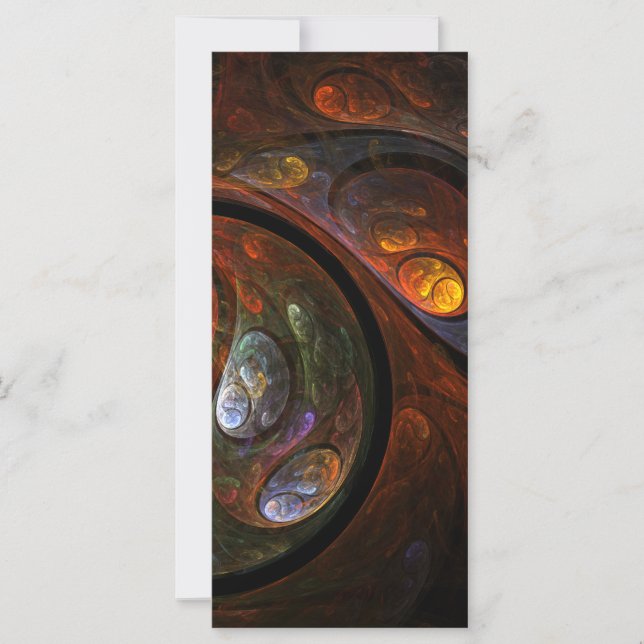 流体つながり抽象芸術アートラックカード (正面)