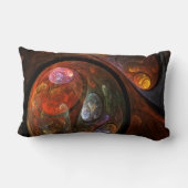 流体つながり抽象芸術アートランバーピロー ランバークッション (裏面)