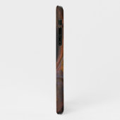 流体つながり抽象芸術アート光沢 iPhoneケース (左側)