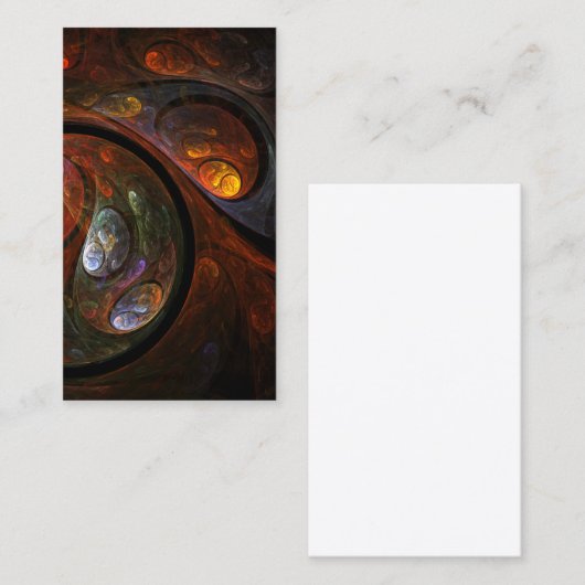 流体つながり抽象芸術アート名刺 名刺 (正面/裏面)
