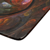 流体つながり抽象芸術アート長方形 カッティングボード (角)