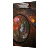 流体つながり抽象芸術アート クリップボード (左)