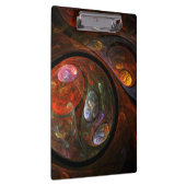 流体つながり抽象芸術アート クリップボード (右)