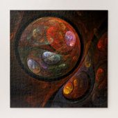 流体つながり抽象芸術アート ジグソーパズル (横)