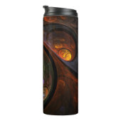 流体つながり抽象芸術アート タンブラー (回転右)