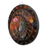 流体つながり抽象芸術アート ダーツボード (正面右)