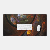 流体つながり抽象芸術アート デスクマット (キーボード&マウス)