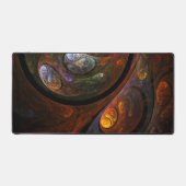 流体つながり抽象芸術アート デスクマット (正面)