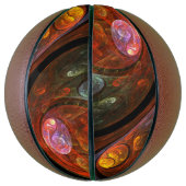 流体つながり抽象芸術アート バスケットボール (縦)