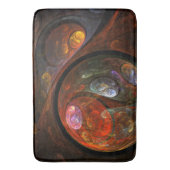 流体つながり抽象芸術アート バスマット (正面縦)