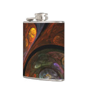 流体つながり抽象芸術アート フラスク (左)