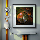 流体つながり抽象芸術アート ポスター