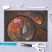 流体つながり抽象芸術アート 薄葉紙 (クラフト)