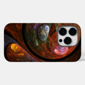 流体つながり抽象芸術アート Case-Mate iPhoneケース (裏面 (横))