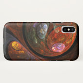 流体つながり抽象芸術アート Case-Mate iPhoneケース (裏面(横))