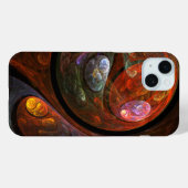 流体つながり抽象芸術アート Case-Mate iPhoneケース (裏面 (横))