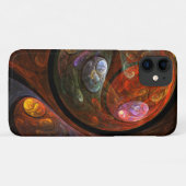流体つながり抽象芸術アート Case-Mate iPhoneケース (裏面(横))