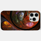 流体つながり抽象芸術アート Case-Mate iPhoneケース (裏面 (横))