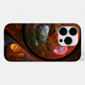 流体つながり抽象芸術アート Case-Mate iPhoneケース (裏面 (横))