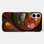 流体つながり抽象芸術アート Case-Mate iPhoneケース (裏面 (横))