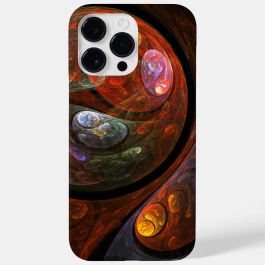 流体つながり抽象芸術アート Case-Mate iPhoneケース (裏面)