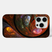 流体つながり抽象芸術アート Case-Mate iPhoneケース (裏面 (横))