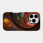 流体つながり抽象芸術アート iPhoneケース (裏面横)