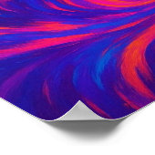 流体のカラー波における放射ドーパミンエネルギー ポスター (角)