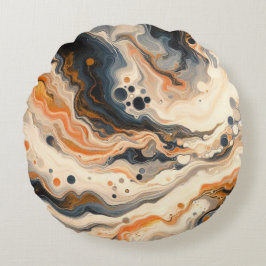流体の融合：暖かさが涼しさを感じる場所 ラウンドクッション