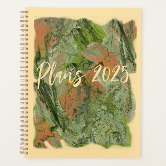 流体アクリ絵を描ルのプランナー プランナー手帳 (正面)