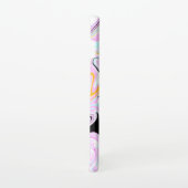 流体アートコットンキャンディーピンク、ティール(緑がかった色)、ブラックと金ゴールド SAMSUNG GALAXYケース (右側)