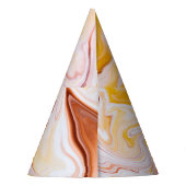 流体アート：虹色抽象芸術テクスチャ。 パーティーハット (裏面)